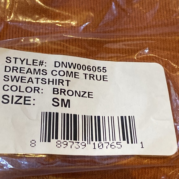 NWT REVOLVE Daydream Nation Dreams Come True Sweatshirt in Bronze Size Small - Picture 6 of 6